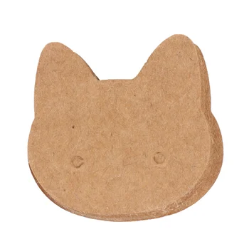 400buc Cat Forma de Ureche Cercel Suport Hârtie Kraft Cercel Tag Carduri de Afișare Bijuterii pentru Acasa Magazin