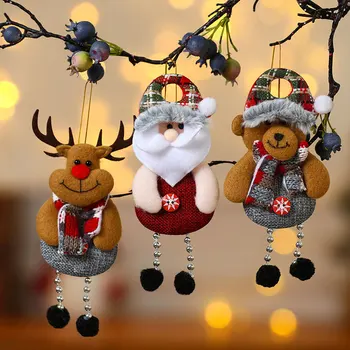 Crăciun fericit Papusa de Plus Ornamente DIY Moș Crăciun, om de Zăpadă Pandantiv Decorare Pom de Crăciun Festiv Petrecere de Anul Nou Decor