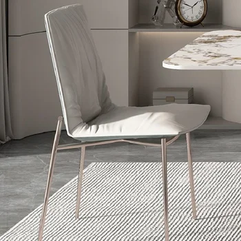 Modern si minimalist, din oțel inoxidabil, metal scaune de luat masa pentru design de lux, hotel, restaurante