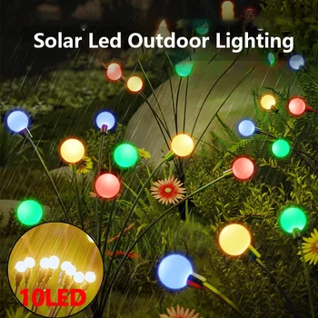 Solar Led-Uri De Iluminat În Aer Liber Lumini Solare De Grădină În Aer Liber De Decorare A Condus Lumini De Gazon Patio Pasarelă Curte De Crăciun Firefly Lampa