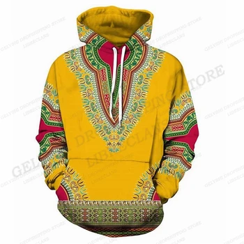 Sudadera con capucha con estampado 3d de África para hombre y mujer, abrigo de moda, Sudadera con capucha de Hip-Hop para niño,